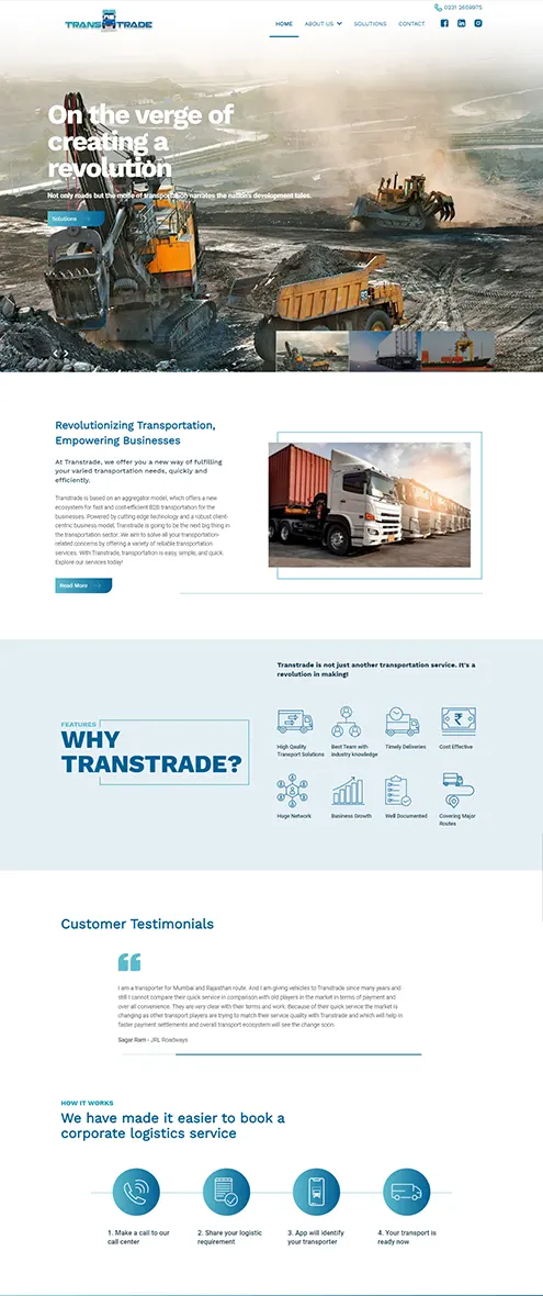 Business website design and development